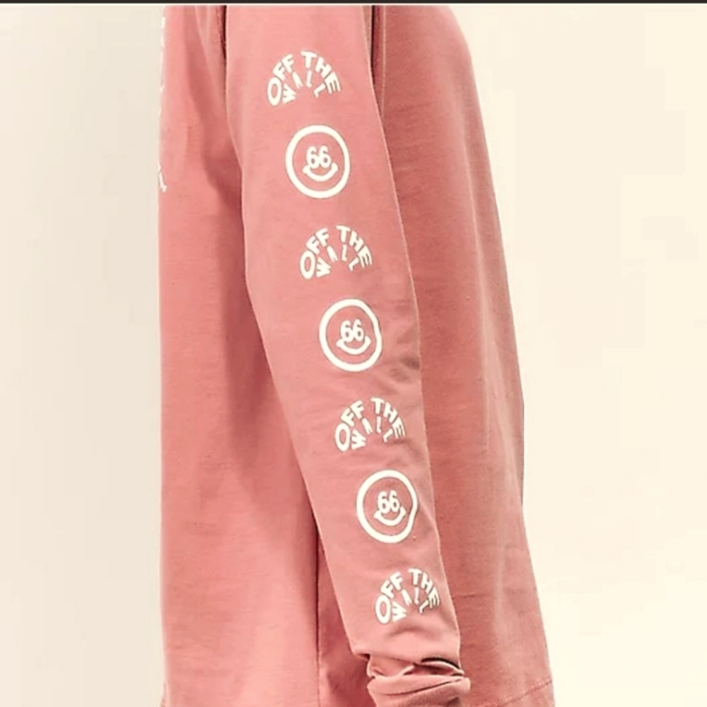 Vans Silent Mode Pink Long Sleeve T-Shirt - Picture 3 of 6